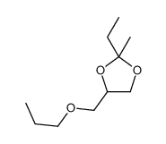 2-ethyl-2-methyl-4-(propoxymethyl)-1,3-dioxolane Structure