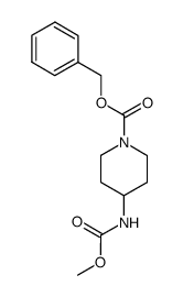 benzyl 4-(methoxycarbonylamino)piperidine-1-carboxylate结构式