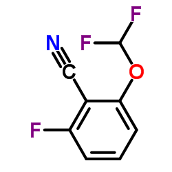 2-(二氟甲氧基)-6-氟苯甲腈结构式