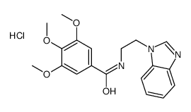 N-[2-(benzimidazol-1-yl)ethyl]-3,4,5-trimethoxybenzamide,hydrochloride Structure