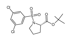 tert-butyl ((3,5-dichlorophenyl)sulfonyl)-L-prolinate Structure