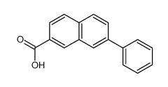 7-phenylnaphthalene-2-carboxylic acid structure