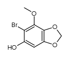 6-bromo-7-methoxybenzo[d][1,3]dioxol-5-ol结构式