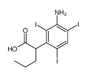 2-(3-Amino-2,4,6-triiodophenyl)valeric acid结构式
