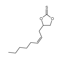 (Z)-4-(oct-2-en-1-yl)-1,3-dioxolane-2-thione结构式