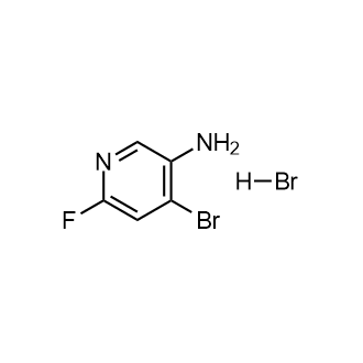 4-溴-6-氟吡啶-3-胺氢溴酸盐结构式
