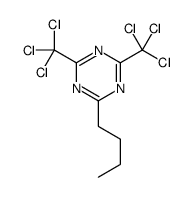 2-butyl-4,6-bis(trichloromethyl)-1,3,5-triazine Structure