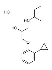 1-(butan-2-ylamino)-3-(2-cyclopropylphenoxy)propan-2-ol,hydrochloride Structure