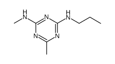 6,N-dimethyl-N'-propyl-[1,3,5]triazine-2,4-diamine结构式