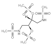 Methanesulfonamide,N,N'-(2,3-dihydroxytetramethylene)bis-, dimethanesulfonate (ester), meso- (8CI) structure