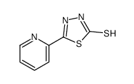 5-pyridin-2-yl-3H-1,3,4-thiadiazole-2-thione Structure