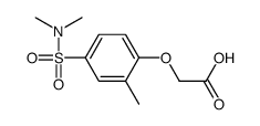 2-[4-(dimethylsulfamoyl)-2-methylphenoxy]acetic acid结构式