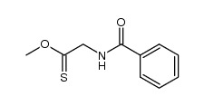 methyl thionohippurate Structure