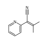 3-methyl 2-(2-pyridyl) 2-butene nitrile Structure