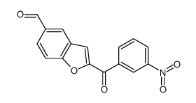 2-(3-Nitrobenzoyl)-1-benzofuran-5-carbaldehyde结构式