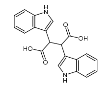 2,3-Di(indol-3-yl)succinic acid Structure