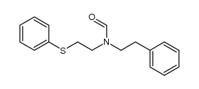 N-(2-phenylethyl)-N-(2-phenylsulfanylethyl)formamide Structure