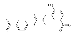 4-Nitrophenyl N-(2-hydroxy-5-nitrobenzyl)-N-methylcarbamate结构式