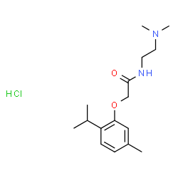 Acetamide, N-(2-(dimethylamino)ethyl)-2-(thymyloxy)-, monohydrochlorid e picture