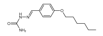 2-(4-(hexyloxy)benzylidene)hydrazinecarboxamide结构式