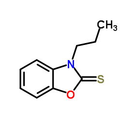 3-Propyl-1,3-benzoxazole-2(3H)-thione结构式