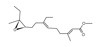 methyl (2E,6E,10R,11S)-10,11-epoxy-7-ethyl-3,11-dimethyl-2,6-tridecanoate Structure