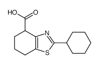 2-cyclohexyl-4,5,6,7-tetrahydro-benzothiazole-4-carboxylic acid Structure