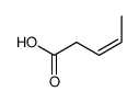 (Z)-3-Pentenoic acid structure
