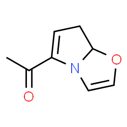 Ethanone, 1-(7,7a-dihydropyrrolo[2,1-b]oxazol-5-yl)- (9CI)结构式