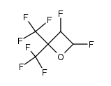 2,2-bis(trifluoromethyl)-3,4-difluoro-oxetan结构式