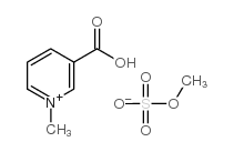 1-methylpyridin-1-ium-3-carboxylic acid,methyl sulfate Structure