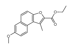 carbethoxy-2 methoxy-7 methyl-1 naphto[2,1-b]furanne结构式