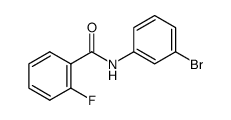 N-(3-bromophenyl)-2-fluorobenzamide结构式