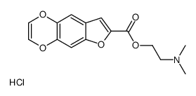 2-(furo[2,3-g][1,4]benzodioxine-7-carbonyloxy)ethyl-dimethylazanium,chloride Structure