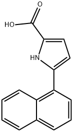 5-(Naphthalen-1-yl)-1H-pyrrole-2-carboxylic acid Structure