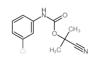 Carbamic acid,(3-chlorophenyl)-, 1-cyano-1-methylethyl ester (9CI)结构式
