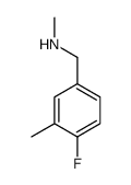 Benzenemethanamine, 4-fluoro-N,3-dimethyl- (9CI) Structure