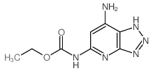 ethyl N-(5-amino-2,7,8,9-tetrazabicyclo[4.3.0]nona-2,4,6,9-tetraen-3-yl)carbamate Structure