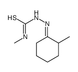 1-methyl-3-[(2-methylcyclohexylidene)amino]thiourea结构式