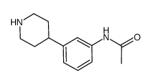 N-(3-(哌啶-4-基)苯基)乙酰胺结构式