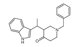 1-benzyl-3-[1-(1H-indol-3-yl)ethyl]piperidin-4-one Structure