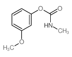 (3-methoxyphenyl) N-methylcarbamate结构式