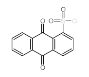 9,10-dioxoanthracene-1-sulfonyl chloride结构式