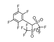 3-[bis(trifluoromethylsulfonyl)methyl]-1,2,4,5-tetrafluorobenzene结构式