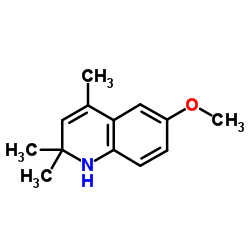 6-Methoxy-2,2,4-trimethyl-1,2-dihydroquinoline结构式