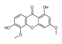 3,5-dimethoxy-1,6-dihydroxyxanthone结构式