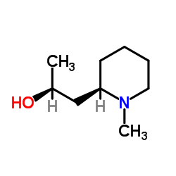 (ALPHAS,2R)-ALPHA,1-二甲基-2-哌啶乙醇结构式