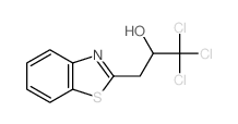 2-Benzothiazoleethanol,a-(trichloromethyl)-结构式