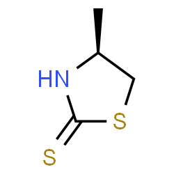 (4S)-4-methyl-1,3-thiazolidine-2-thione结构式