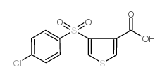 4-[(4-CHLOROPHENYL)SULFONYL]-3-THIOPHENECARBOXYLIC ACID Structure